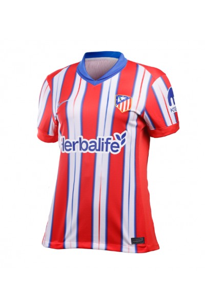 Atletico Madrid Samuel Lino #12 Fotballdrakt Hjemme Klær Dame 2024-25 Korte ermer Atletico Madrid Samuel Lino #12 Fotballdrakt Hjemme Klær Dame 2024-25 Korte ermer